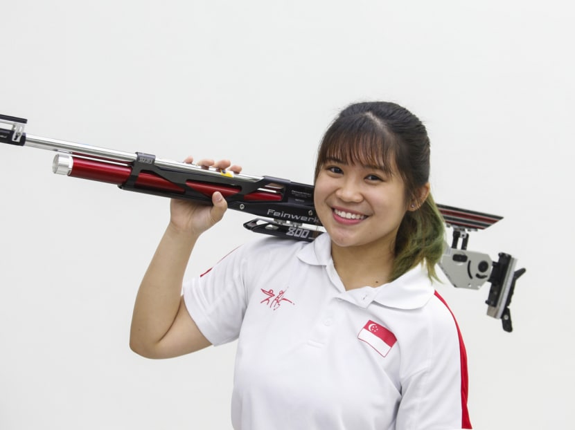 Polytechnic student Martina, who is balancing studies, training and competition, hopes to learn from her lessons at the last SEA Games. Photo: Najeer Yusof