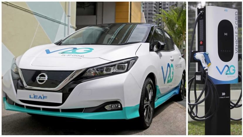 SP Group trials technology to push energy from battery of electric vehicle back to power grid SP Group trials technology to push energy from battery of electric vehicle back to power grid