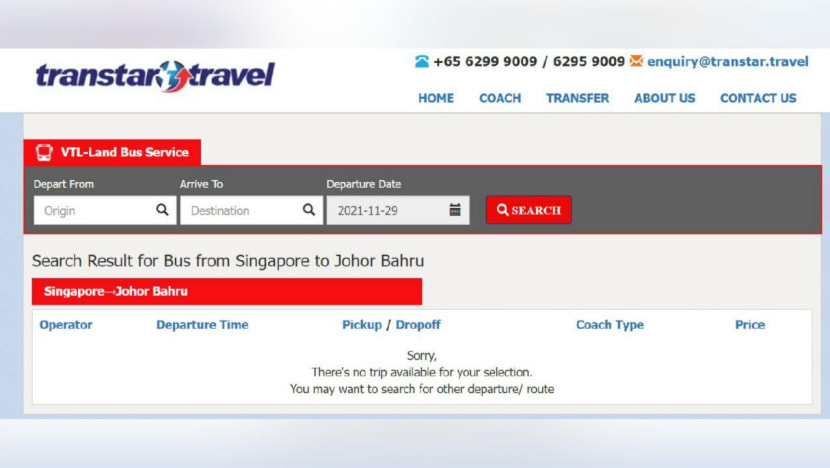 Long waits, ticketing issues as bookings open for Singapore-Malaysia land VTL bus services Long waits, ticketing issues as bookings open for Singapore-Malaysia land VTL bus services