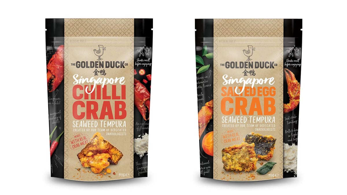 The Golden Duck Launches New Salted Egg Crab And Chilli Crab Seaweed