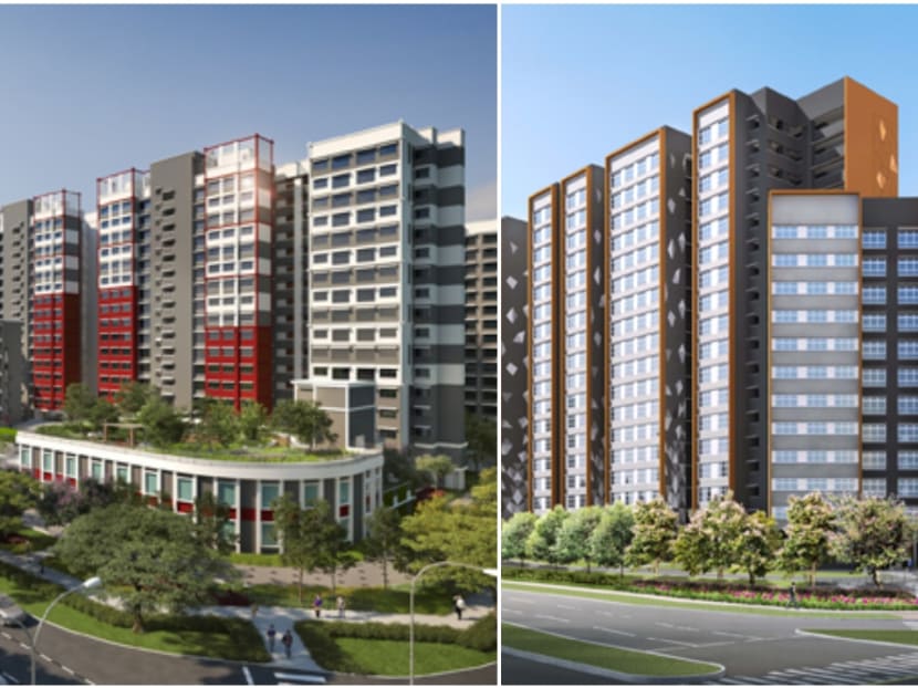 Artist's impression of Boon Lay Glade (left) and Jurong West Jewel (right).