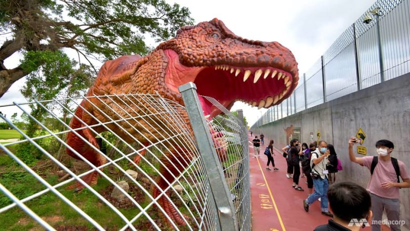 New 3.5km path linking Changi Airport and East Coast Park opens, featuring dinosaur exhibits New 3.5km path linking Changi Airport and East Coast Park opens, featuring dinosaur exhibits
