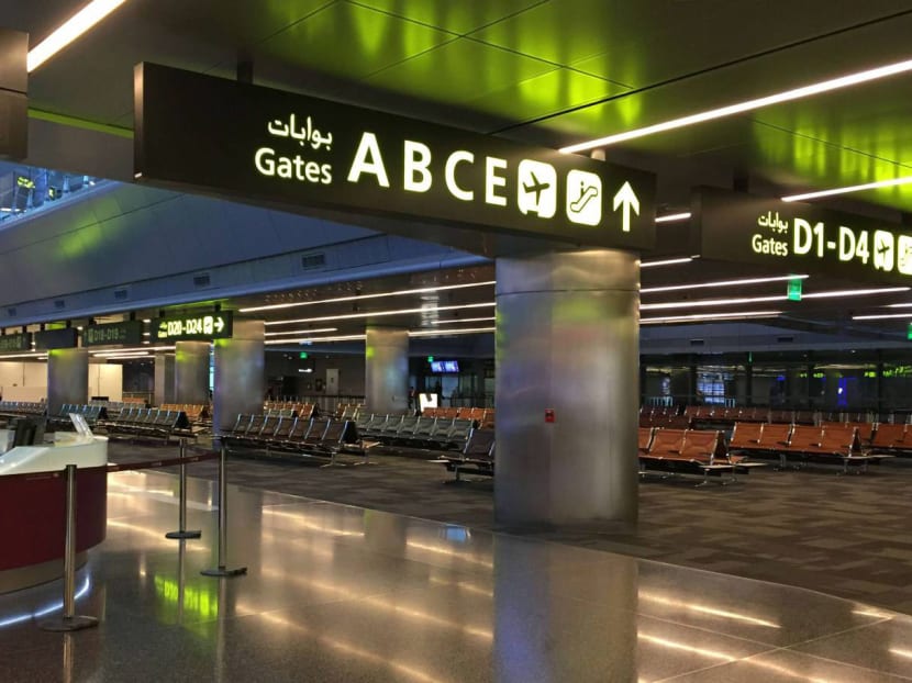 The searches were carried after a newborn baby had been abandoned at Doha airport. The searches were carried after a newborn baby had been abandoned at Doha airport.