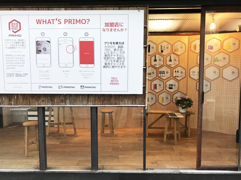 Primo's app lets you scan a QR code and buy what you want. Photo: Primo Inc