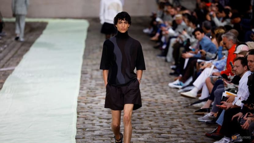 Hermes trots out seahorses and shimmery windbreakers at Paris Fashion Week Hermes trots out seahorses and shimmery windbreakers at Paris Fashion Week