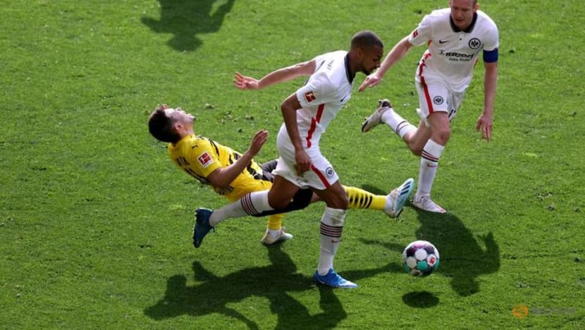 Football: Eintracht win at Dortmund to boost Champions League hopes Football: Eintracht win at Dortmund to boost Champions League hopes