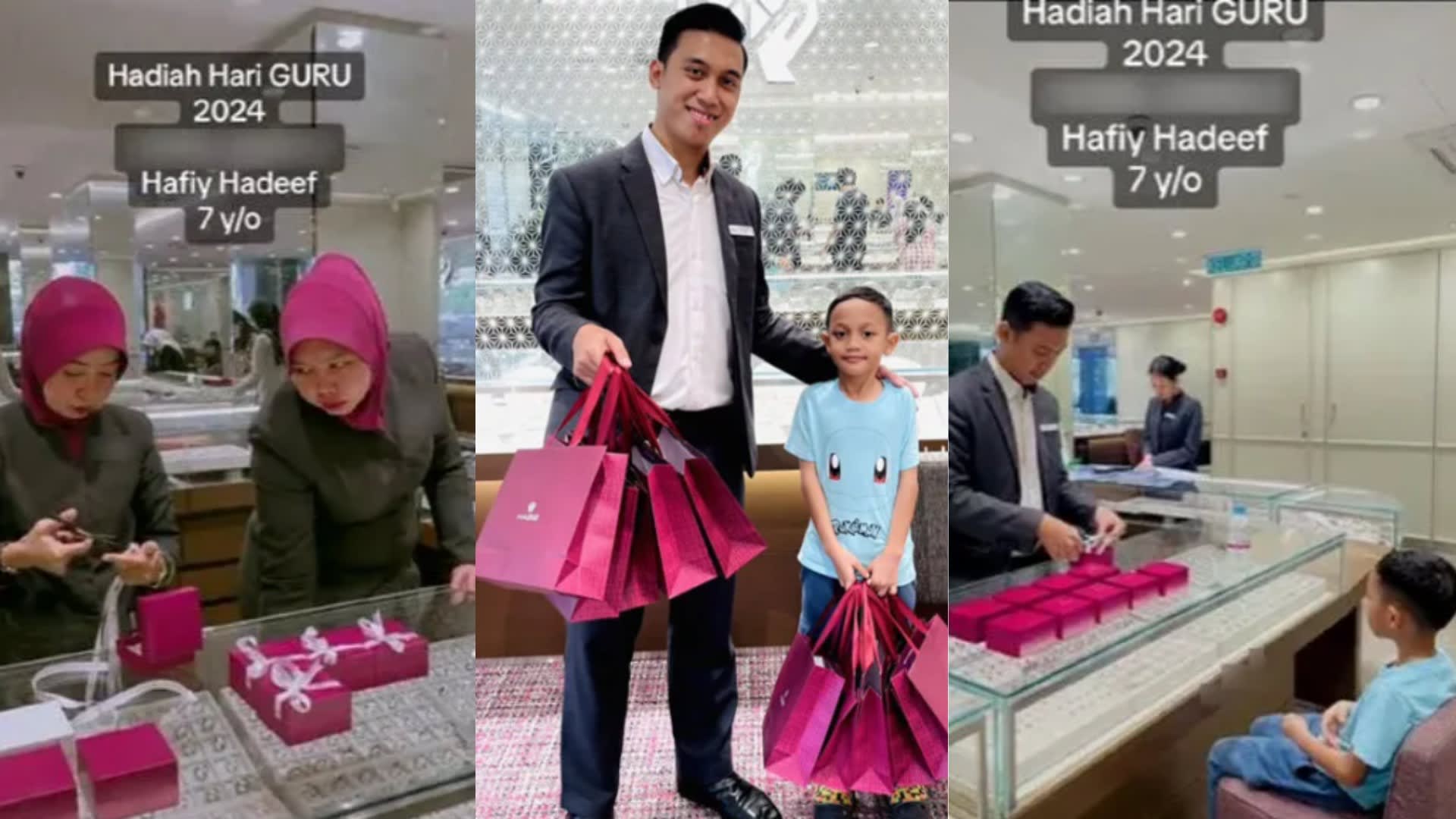 7 year old malaysia kid buys teachers day gifts 0