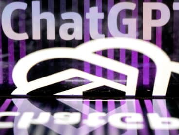 A photo of the ChatGPT logo at an office in Washington DC, on March 15, 2023. 