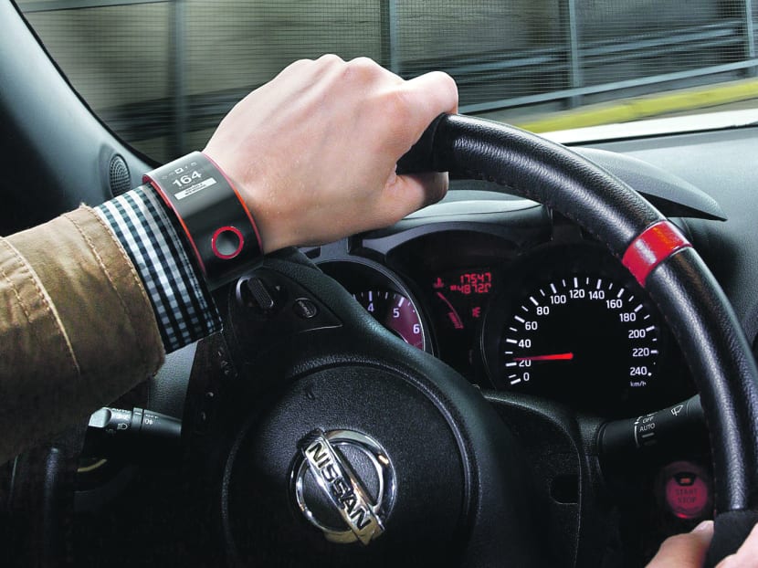 File photo of Nissan’s Nismo Watch, which aims to connect drivers to their cars and allow them to monitor vehicle efficiency. Photo: Nissan