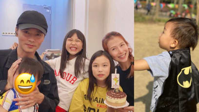 Netizens Tickled By The Very Disgruntled Expression On Ada Choi’s Son In This Photo