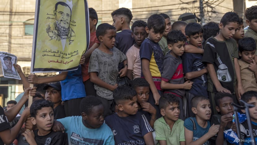 Gaza militants hold parade after latest battle with Israel Gaza militants hold parade after latest battle with Israel