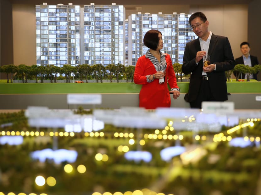 Model of Bellewaters, an EC in Sengkang. The drop in resale volume was mainly due to the fewer transactions in the outer suburbs, said ERA’s Mr Eugene Lim. TODAY file photo Model of Bellewaters, an EC in Sengkang. The drop in resale volume was mainly due to the fewer transactions in the outer suburbs, said ERA’s Mr Eugene Lim. TODAY file photo