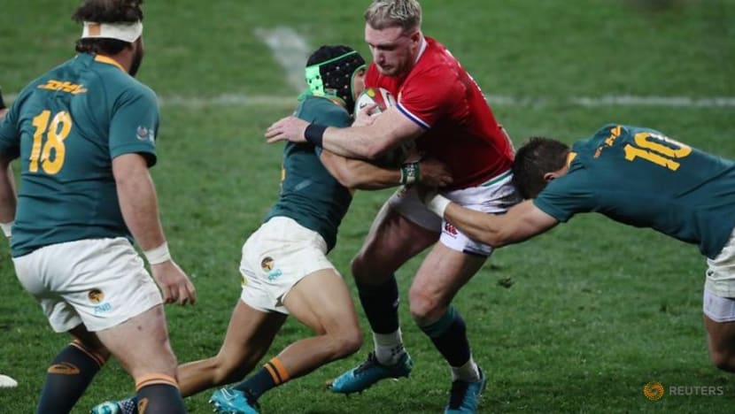 Rugby: Lions roar back after half-time to beat Boks in first test Rugby: Lions roar back after half-time to beat Boks in first test