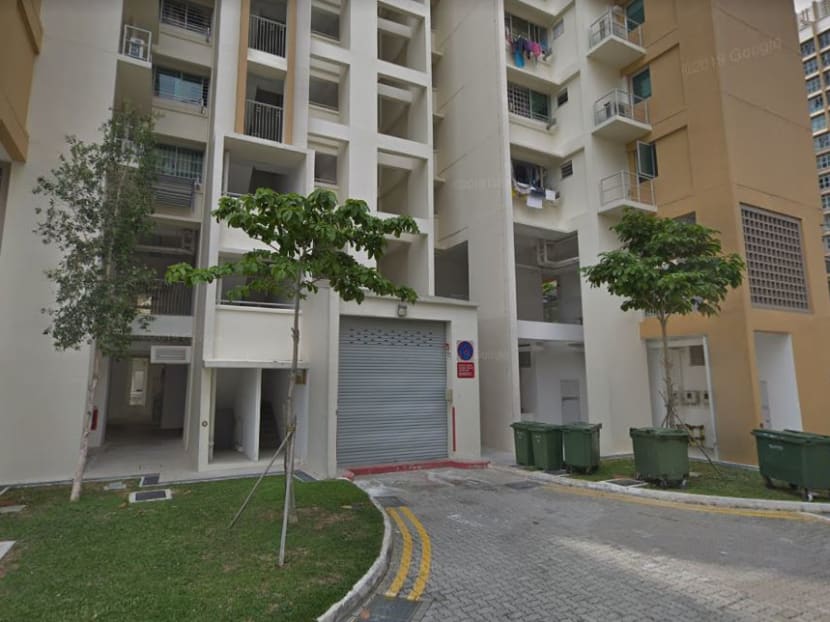 In a news release on Thursday, the police said that they had received a call for assistance at Blk 227A Sumang Lane on Tuesday where a 25-year-old man had claimed that his friend — a 35-year-old man — was allegedly a victim of high-rise littering and was injured by a glass bottle.