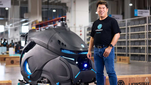 This co-founder of Singapore robotics company Lionsbot once sold cleaning equipment from door to door