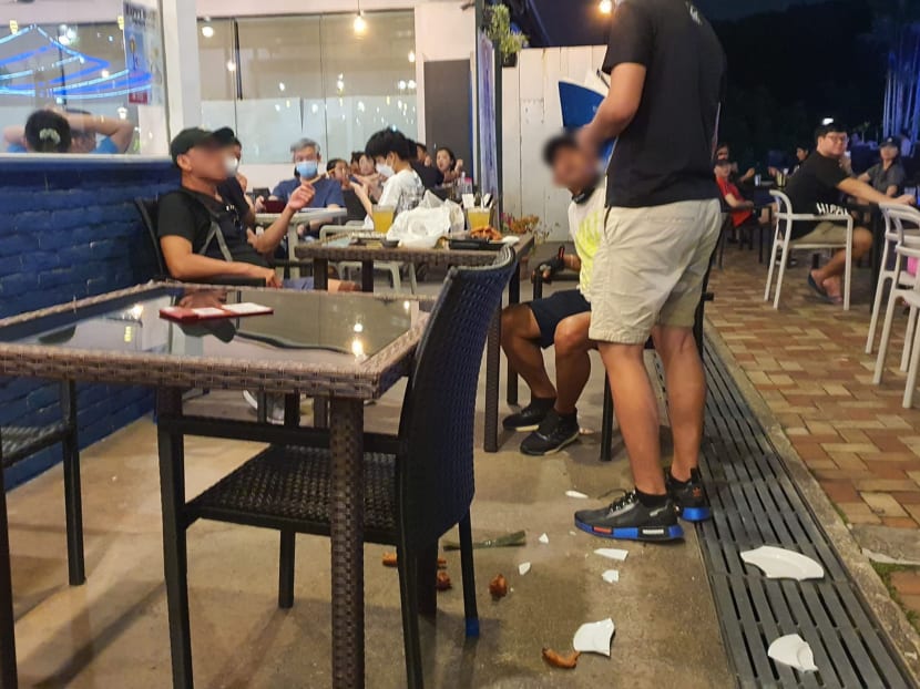 The alleged incident was shared online in a Facebook post by a user who said he had witnessed it while having dinner at the restaurant. 