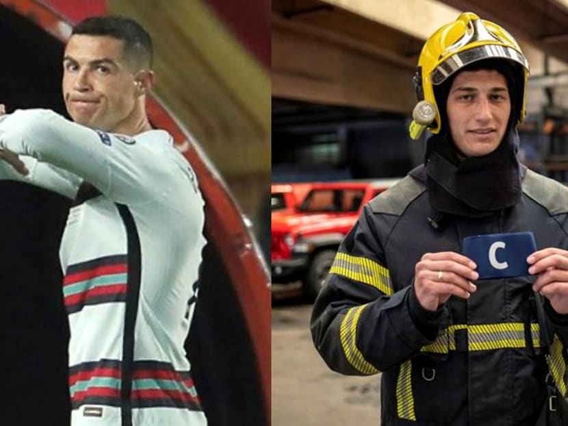 Serbia's firefighters auction Ronaldo's armband to help sick infant Serbia's firefighters auction Ronaldo's armband to help sick infant