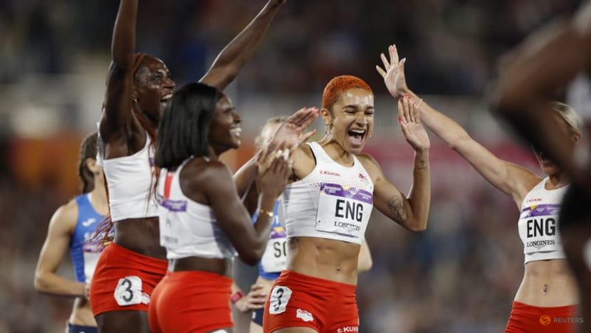 Games-Canada win women's 4x400m relay gold after England are disqualified Games-Canada win women's 4x400m relay gold after England are disqualified