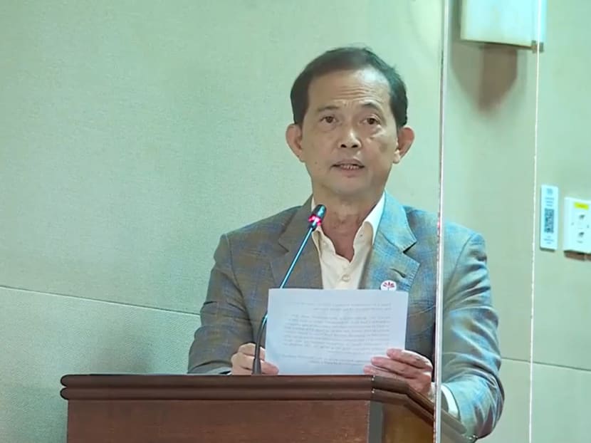 Mr Leong Mun Wai speaking in Parliament on March 4, 2022.