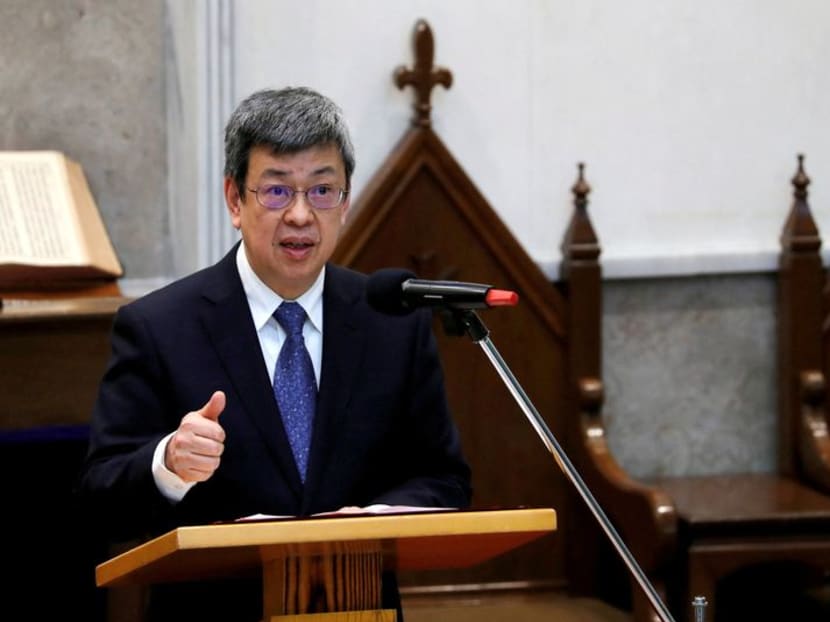 FILE PHOTO: Taiwanese Vice President Chen Chien-jen attends an event to campaign for Taiwan to be recognised as a participant in the United Nations and World Health Organization, in Taipei, Taiwan March 10, 2018. REUTERS/Tyrone Siu/File Photo FILE PHOTO: Taiwanese Vice President Chen Chien-jen attends an event to campaign for Taiwan to be recognised as a participant in the United Nations and World Health Organization, in Taipei, Taiwan March 10, 2018. REUTERS/Tyrone Siu/File Photo