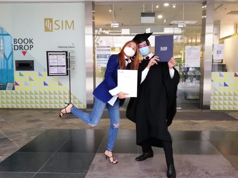 The author with his mother at his convocation in Oct 2021. The author with his mother at his convocation in Oct 2021.