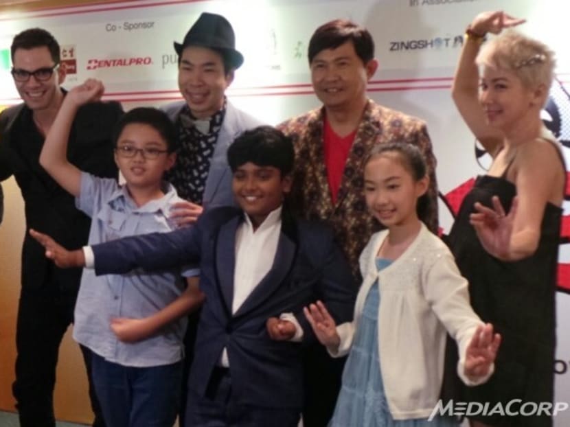 Cast of director Raymond Tan's new film Wayang Boy. Photo: Channel NewsAsia