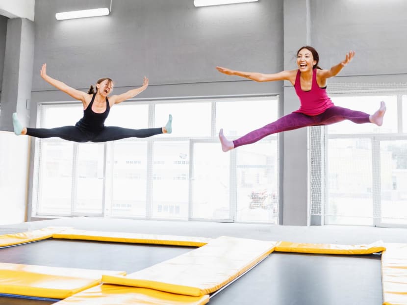 Trampoline workouts are fun and let you bounce your way to better health