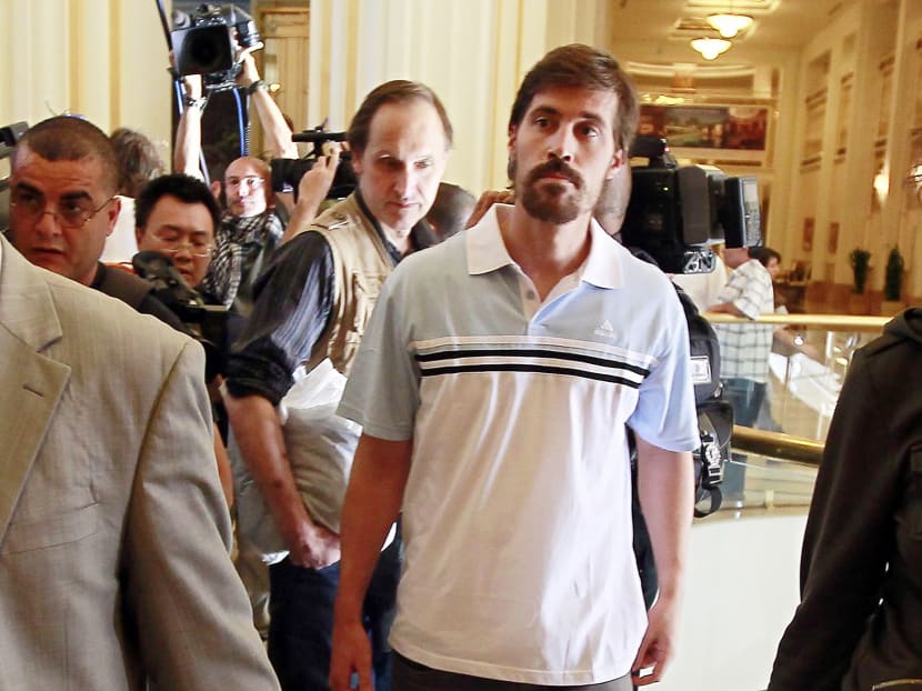 James Foley in 2011 after being released by the Libyan government. PHOTO: REUTERS