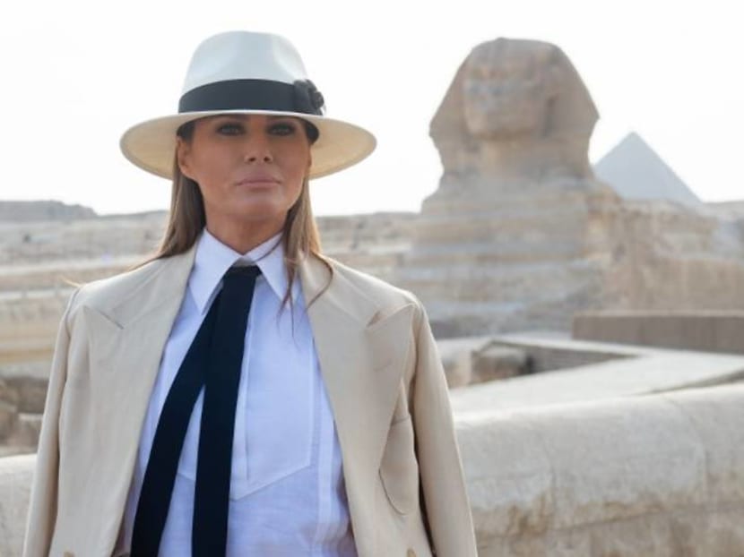 Melania Trump draws flak for her choice of attire – again, this time in Egypt Melania Trump draws flak for her choice of attire – again, this time in Egypt