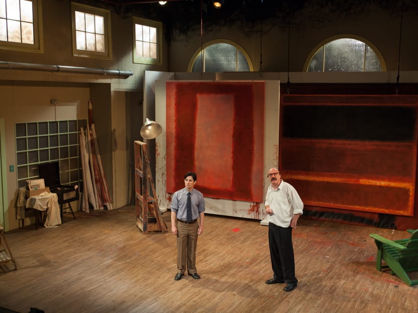 Blank Space Theatre's staging of the Mark Rothko docu-drama Red. Photo: The Esplanade.