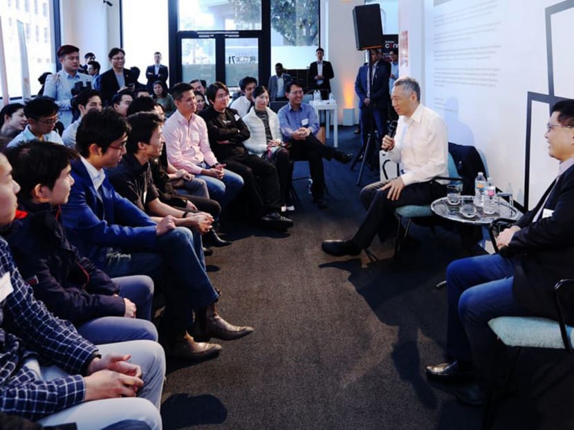File photo of Prime Minister Lee Hsien Loong, who shared his hopes and plans for the #SmartNation project with Singaporeans during his trip to San Francisco in 2016. Photo: MCI