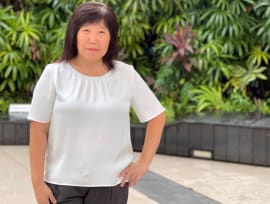 Ms Jesselyn Liau enrolled in the Master of Arts in Applied Linguistics programme at the age of 46 in 2019. Photo: NIE NTU, Singapore