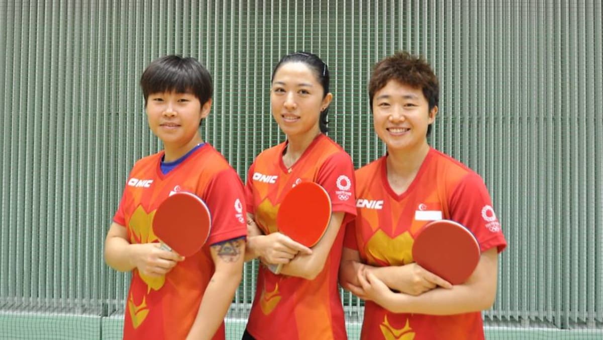 Olympics Singapore beat France in womens table tennis team event, to face favourites China in quarter-finals