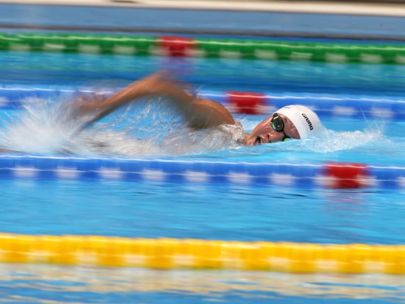 Gan Ching Hwee represents Singapore in the Women's 1500m Freestyle Final at the Gelora Bung Karno Aquatics Centre in Jakarta.