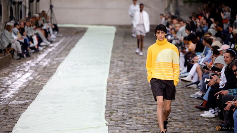 Hermes trots out seahorses and shimmery windbreakers at Paris Fashion Week Hermes trots out seahorses and shimmery windbreakers at Paris Fashion Week