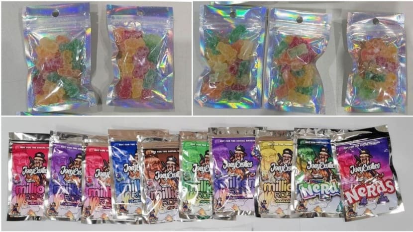 Candy suspected to contain cannabis among drugs worth S$19,000 seized in CNB operation Candy suspected to contain cannabis among drugs worth S$19,000 seized in CNB operation