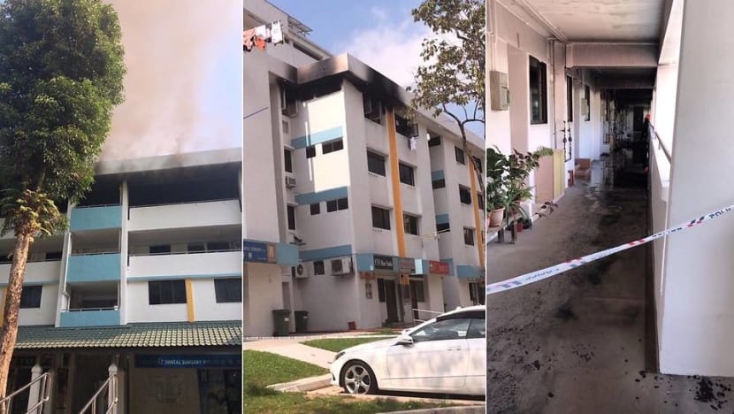 40 residents evacuated after fire at Ang Mo Kio flat