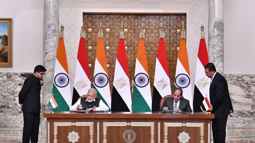 Egypt and India bolster ties as Modi makes first trip to Cairo