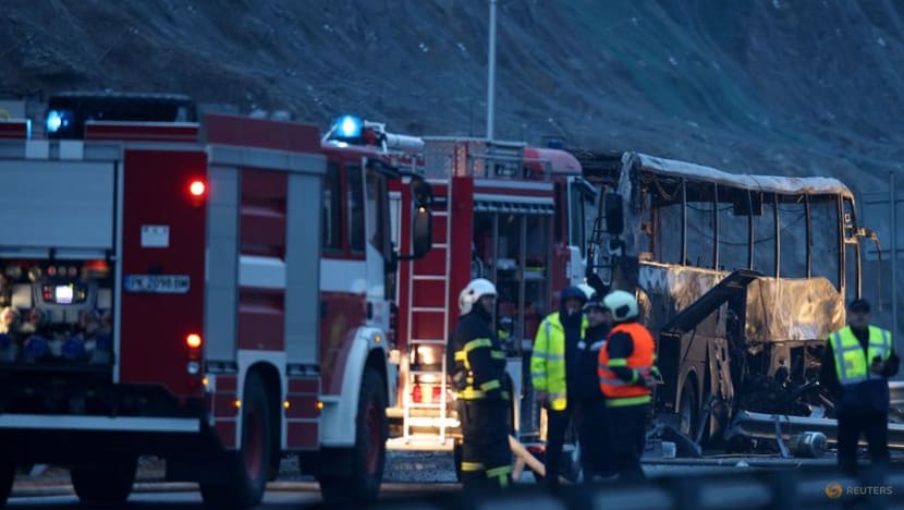 Flaming bus crash in Bulgaria kills 45, mostly North Macedonian tourists