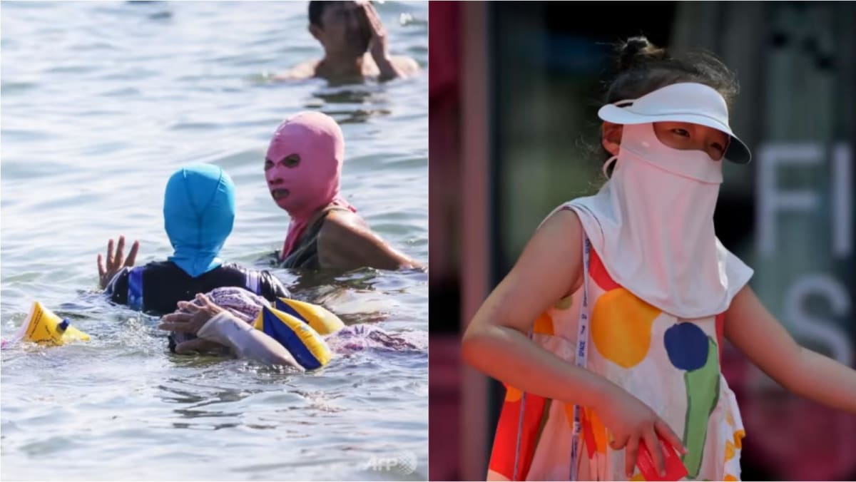 Facekini - Facekini Mask,Facekinis Uv Protection,Facekini Mask For Swimming  Full Head Sunscreen Mask Facekini Face