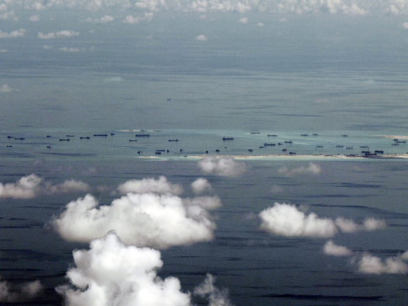Land reclamation of Mischief Reef in the Spratly Islands in the South China Sea in 2015. The letter writer says China’s claims in the area have existed at least since 1958. Photo: AP