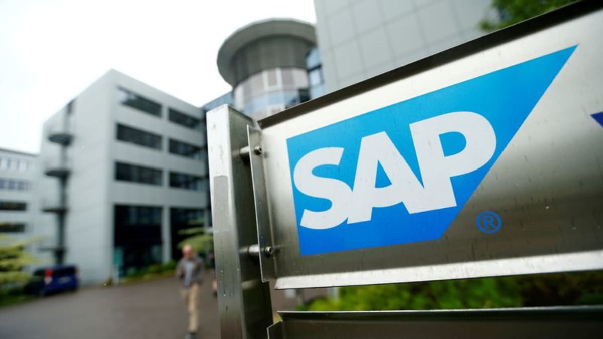FILE PHOTO: The logo of German software group SAP is pictured at its headquarters in Walldorf, Germany, May 12, 2016. REUTERS/Ralph Orlowski BERLIN : 