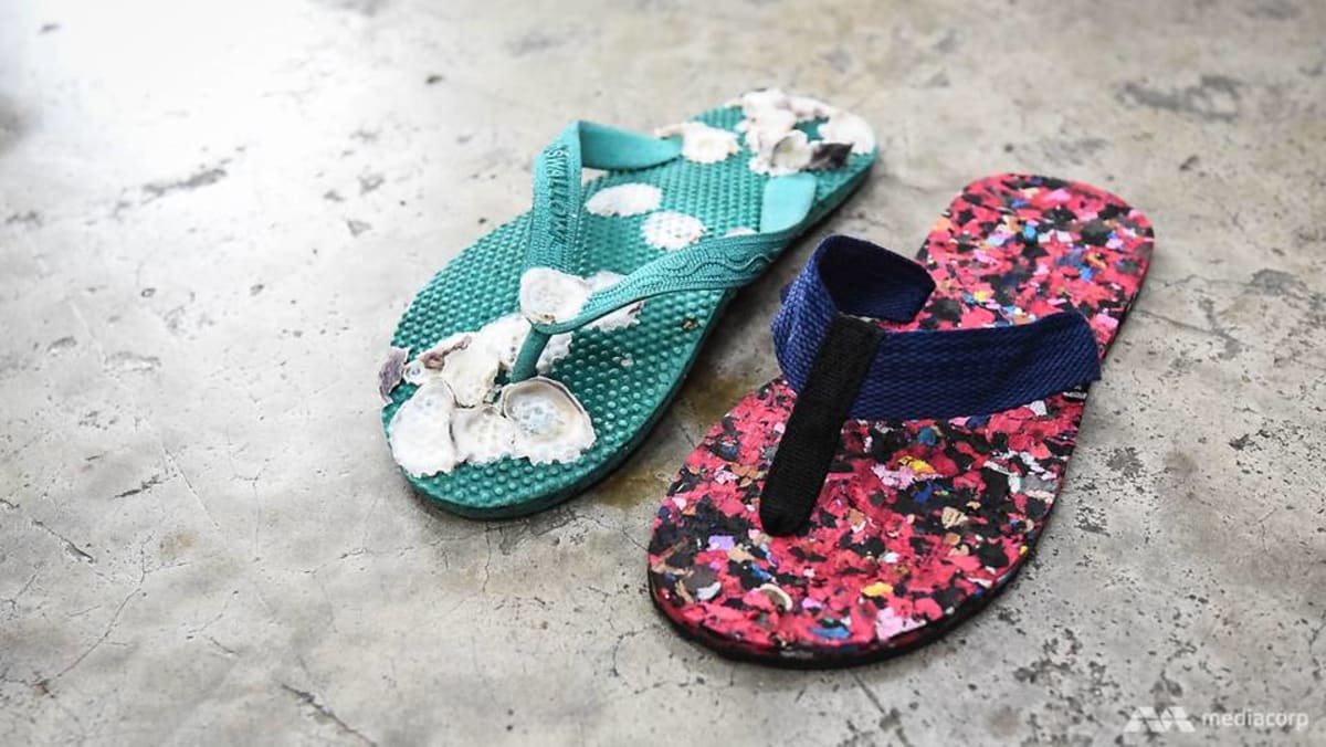 Ocean trash shoes on sale