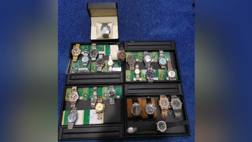 Man to be charged after allegedly stealing luxury watches worth S$1.6 million Man to be charged after allegedly stealing luxury watches worth S$1.6 million