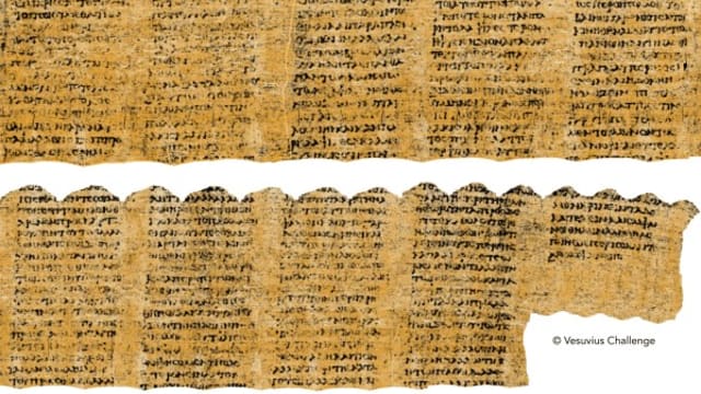 三研究人员利用AI  解密2000年古希腊文字
