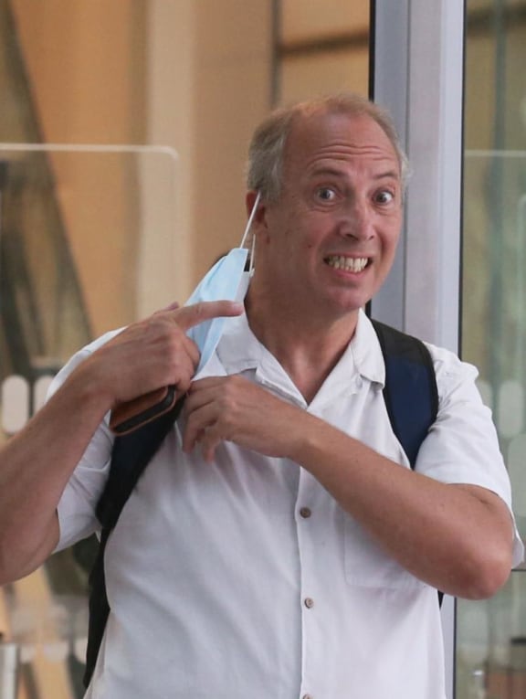 Philip Richard Mockridge leaving the State Courts on April 18, 2022. Philip Richard Mockridge leaving the State Courts on April 18, 2022.