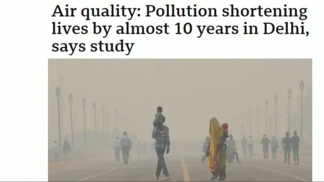 晨光|纸上风云：印度空气污染令德里民众短命十年