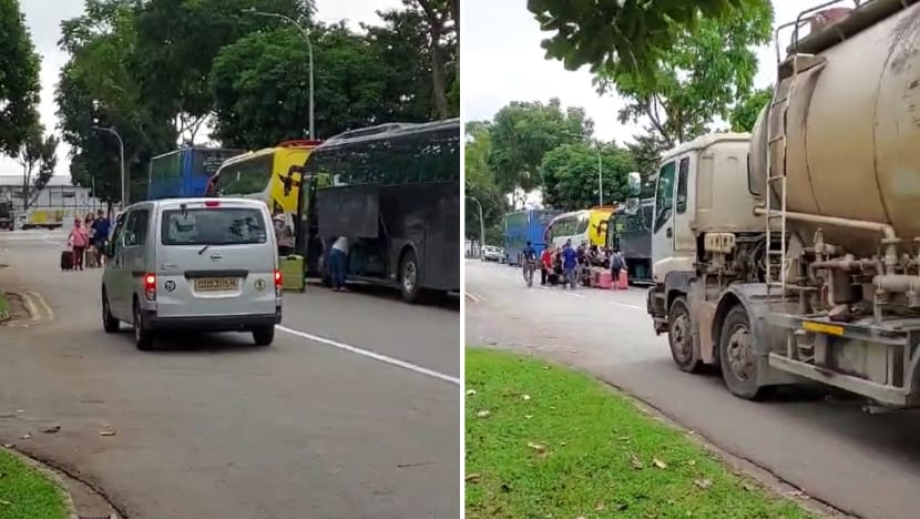 Blocking traffic, littering, public urination: Tuas factories frustrated by tourist 'bus interchange'