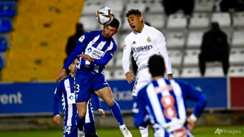 Football: Real Madrid sent packing from Cup by tiny Alcoyano Football: Real Madrid sent packing from Cup by tiny Alcoyano