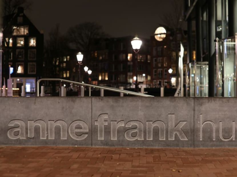 View of the entrance of the Anne Frank House museum in Amsterdam, Netherlands November 21, 2018. Picture taken November 21, 2018. REUTERS/Eva Plevier/File Photo